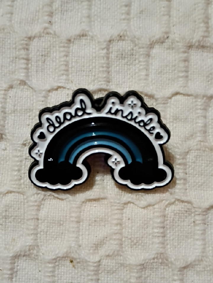 4/$25 Acrylic Enamel Pin For Self Expression Dark Rainbow